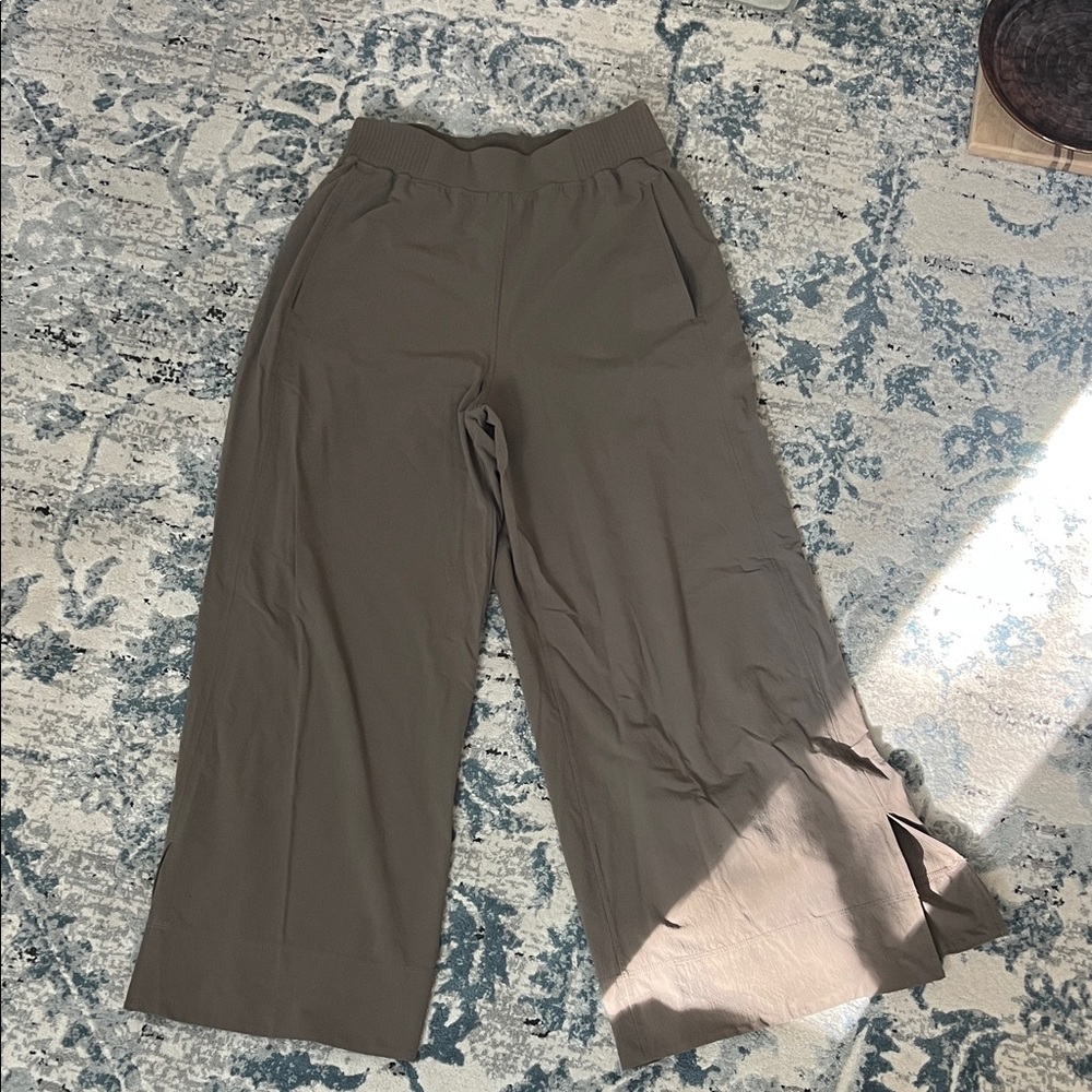 Lululemon High Rise Wide-Leg Brown Ankle Pants